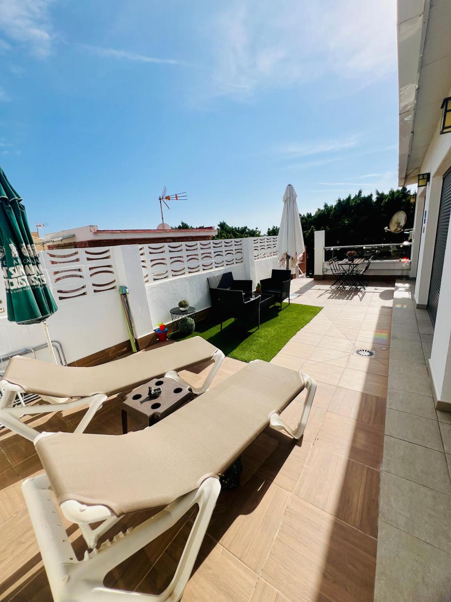 Casa Carmen Atico Primera Linea De Playa Malaga Bagian luar foto